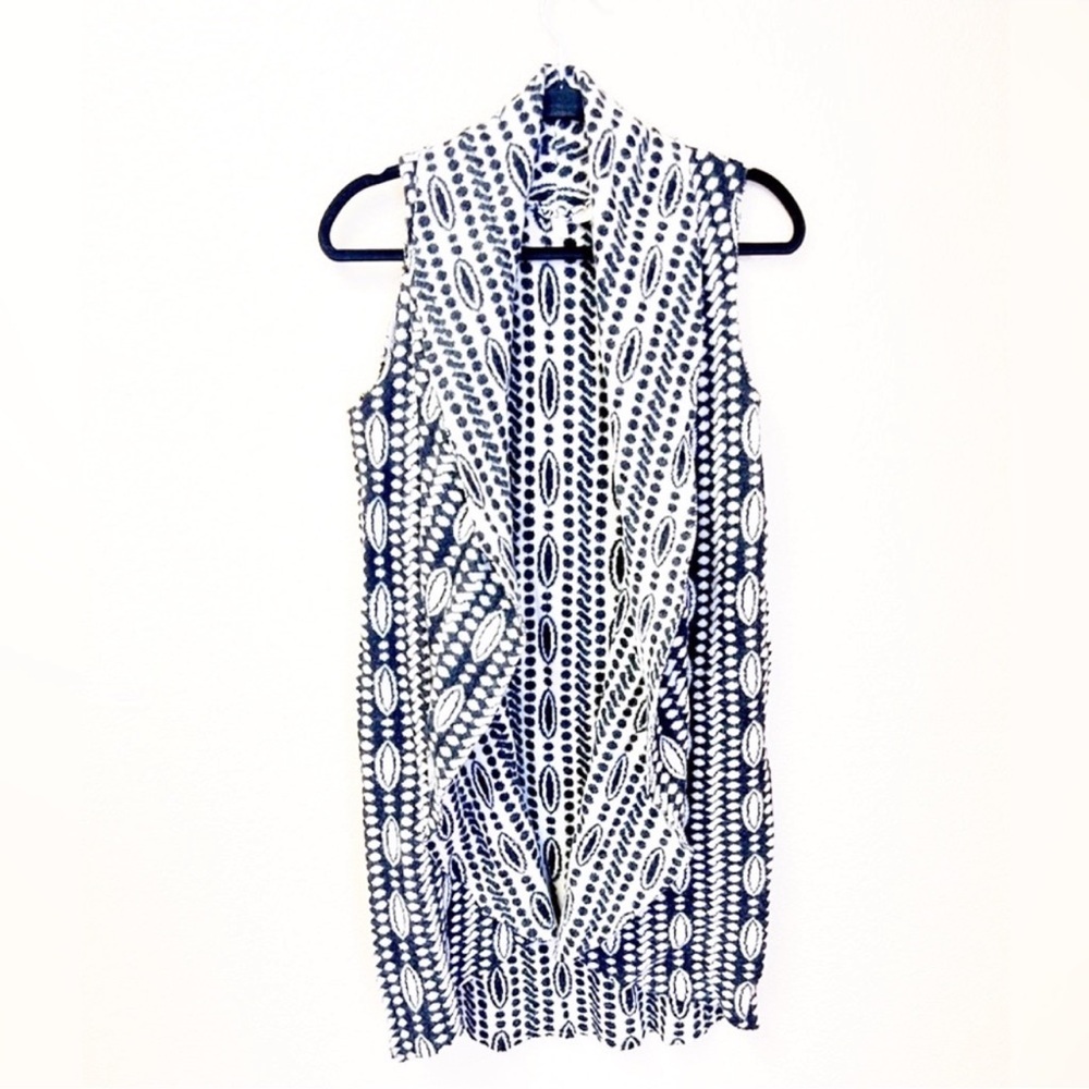 Anthropologie MOTH Open Knit Reversible Cotton Blend Sweater Vest Size XS/S